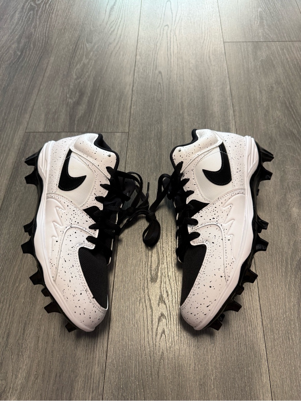 Air Jordan Stadium 90 TD Cleat 'White Black' HQ0210 100 Men's Size 8.5 New